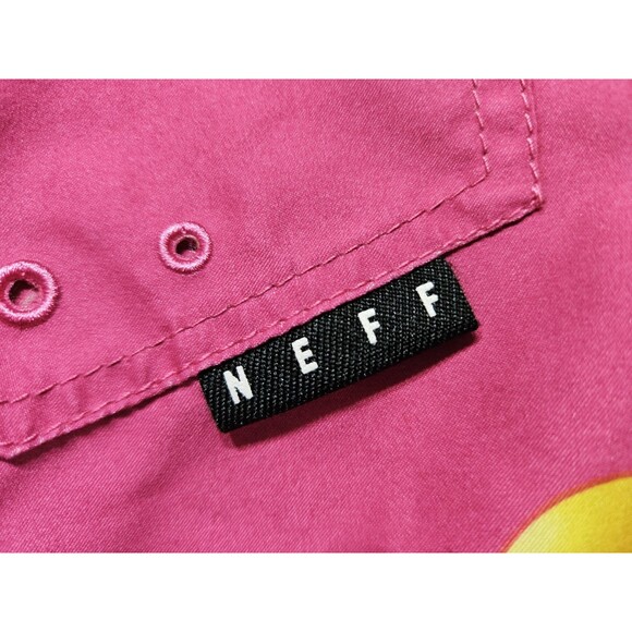 Neff Swim Trunks Drawstring Men’s Board Shorts Pink - Yellow Rubber Ducks Large - Picture 6 of 8